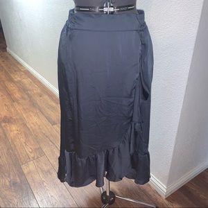 Lisa Rinna Collection Ruffled Midi Skirt